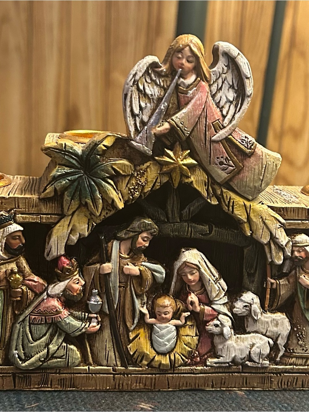 Nativity Candle Holder